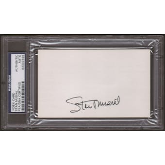 Stan Musial Autograph (Index Card) PSA/DNA Certified *7895