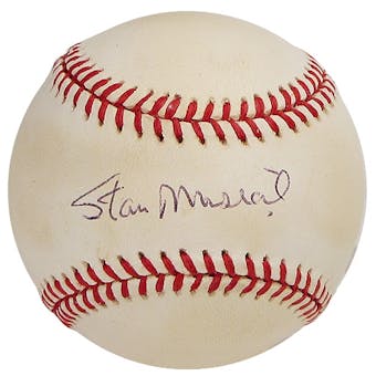 Stan Musial Autographed Official Major League Baseball (GAI COA)