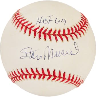 Stan Musial Autographed St. Louis Cardinals Official MLB Baseball (Stan The Man COA)