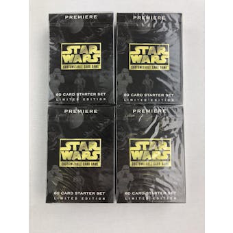 Decipher Star Wars Premiere Limited Edition 4x Starter Deck Lot