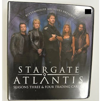 Stargate Atlantis Seasons Three & Four Trading Cards Album/Binder