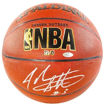 John Starks Autographed New York Knicks NBA Basketball (Steiner COA)