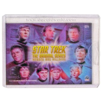 2013 Rittenhouse Star Trek The Original Series Heroes and Villains Montage Case Toppers #CT1 Heroes Montage