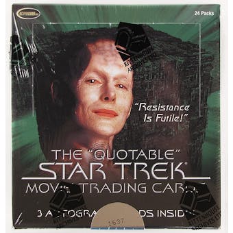Star Trek Quotable Movie Trading Cards Box (Rittenhouse 2010)