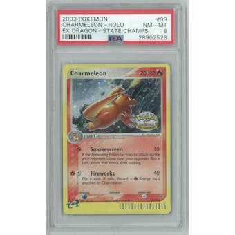 Pokemon EX Dragon State Championships Charmeleon 99/97 Single PSA 8