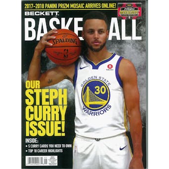 2018 Beckett Basketball Monthly Price Guide (#308 May) (Steph Curry)