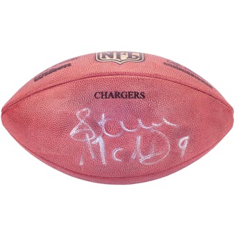 Steve McNair Autographed Tennessee Titans Official NFL Game Stamped Football (PSA)