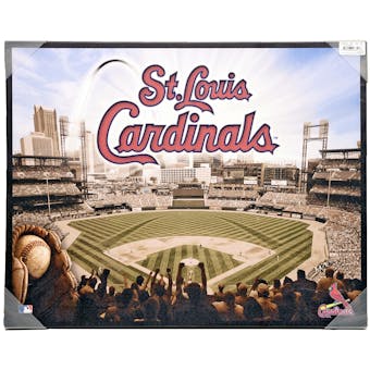 St Louis Cardinals Artissimo Glory Busch Stadium 22x28 Canvas