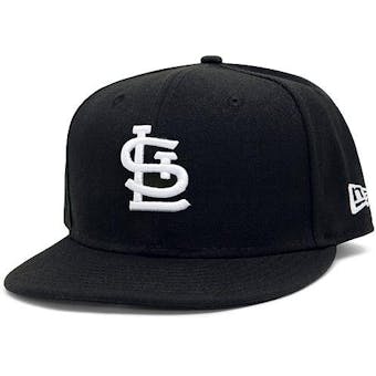 St. Louis Cardinals New Era 59Fifty Fitted Black Hat (7 3/8)