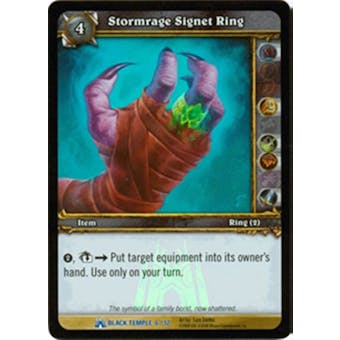 WoW Black Temple Single Stormrage Signet Ring (BTT-6) FOIL