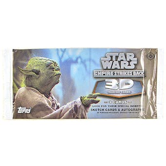 Star Wars Empire Strikes Back 3D Trading Cards Hobby Pack (2010 Topps)