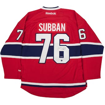 P.K. Subban Autographed Montreal Canadiens Hockey Jersey Frozen Pond