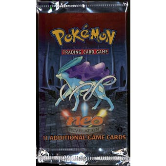 WOTC Pokemon Neo 3 Revelation 1st Edition Booster Pack SUICUNE Art UNWEIGHED