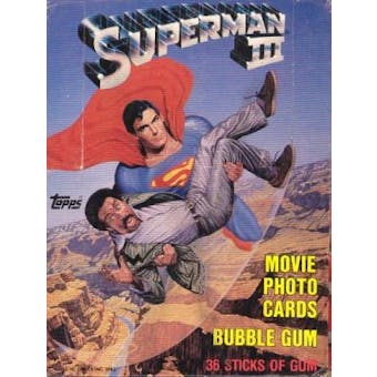 Superman III The Movie Wax Box (1983 Topps)