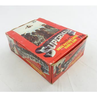 Superman II The Movie Wax Box (1980 Topps) (Reed Buy)