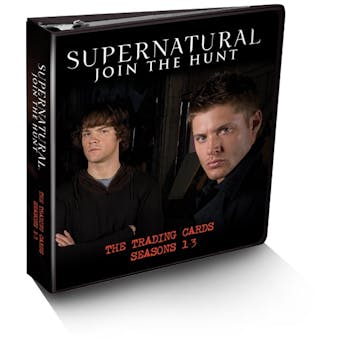 Supernatural Seasons 1-3 Trading Cards Album/Binder (Cryptozoic 2014)