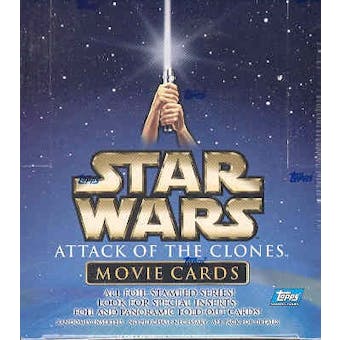 Star Wars Attack of The Clones Movie Cards 36 Pack Box (2002 Topps)