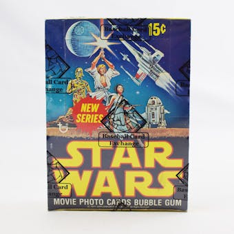 1977 Topps Star Wars 2nd Series Wax Box (BBCE) (Reed Buy)