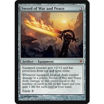 Magic the Gathering New Phyrexia Single Sword of War and Peace Foil - NEAR MINT (NM)