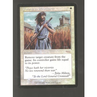 Magic the Gathering Promo FNM DCI FOIL Swords to Plowshares - MODERATELY PLAYED (MP)