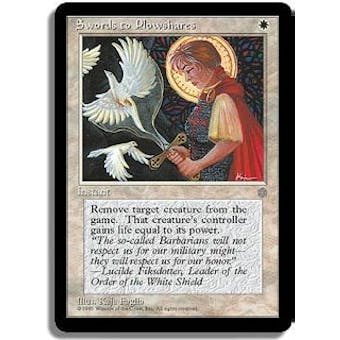 Magic the Gathering Ice Age Single Swords to Plowshares - MODERATE PLAY (MP)