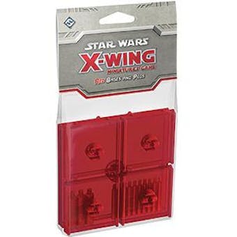 Star Wars X-Wing Miniatures Game: Red Bases and Pegs