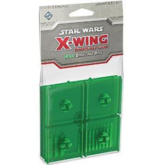 Star Wars X-Wing Miniatures Game: Green Bases and Pegs