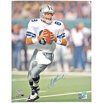 Troy Aikman Autographed Dallas Cowboys Super Bowl XXVIII 16x20 Photo Tristar