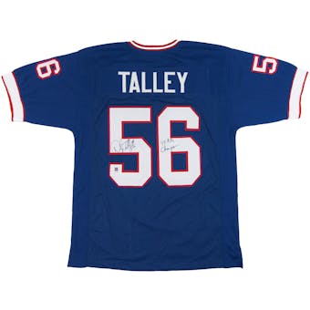 Darryl Talley Autographed Buffalo Bills Blue Football Jersey 4x AFC Champs