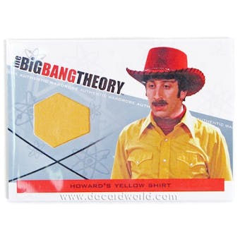 The Big Bang Theory Season 3 & 4 Costume Card - Howard's Yellow Shirt