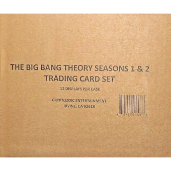 The Big Bang Theory Seasons 1 & 2 Trading Cards 12-Box Case (Cryptozoic 2012)