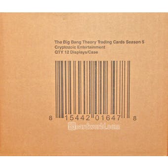 The Big Bang Theory Season 5 Trading Cards 12-Box Case (Cryptozoic 2013)