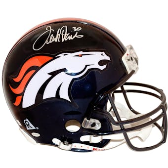 Terrell Davis Autographed Denver Broncos Full Size Proline Helmet (Mounted Memories)