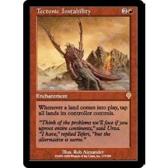 Magic the Gathering Invasion Single Tectonic Instability Foil