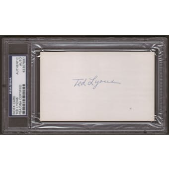 Ted Lyons Autographed (Index Card) PSA/DNA Certified *7897