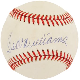 Ted Williams Autographed Boston Red Sox Official American League Baseball (PSA)