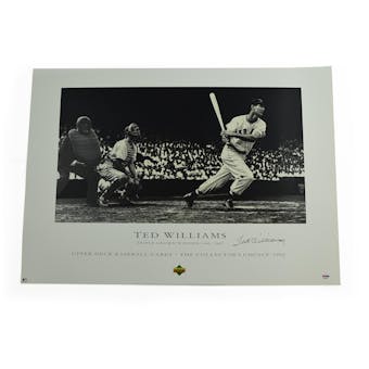 Ted Williams Boston Red Sox Autographed Triple Crown Lithograph /200 PSA