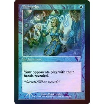 Magic the Gathering Seventh Edition 7th Ed FOIL Telepathy LIGHTLY PLAYED (LP)