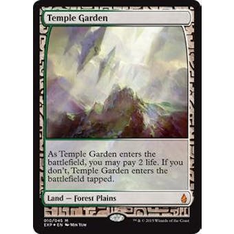 Magic the Gathering Zendikar Expedition Single Temple Garden FOIL - NEAR MINT (NM)