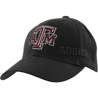 Texas A&M Aggies Top Of The World Hidden Black Adjustable Hat (Adult One Size)