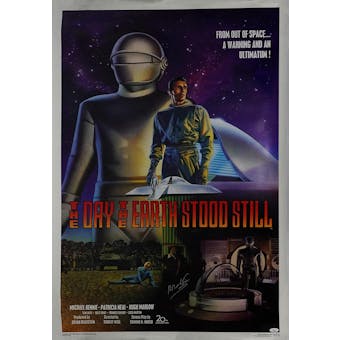 The Day The Earth Stood Still 27x40 Movie Poster Autographed By Robert Wise JSA