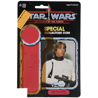 1984 Kenner Star Wars The Power of the Force Vintage Luke Skywalker Card Back