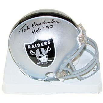 Ted Hendricks Autographed Oakland Raiders Mini Helmet