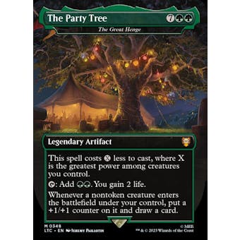 Magic the Gathering The Lord of the Rings BORDERLESS FOIL The Party Tree (The Great Henge) NEAR MINT (NM)