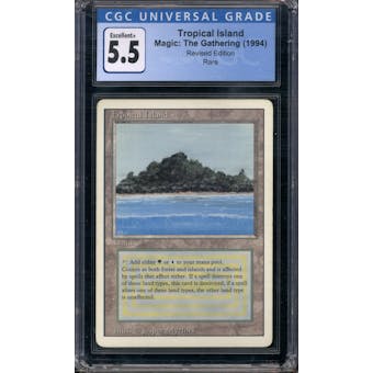 Magic the Gathering 3rd Ed/Revised Tropical Island CGC 5.5 71