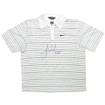 Tiger Woods Tournament Worn & Autographed Nike Polo #1/1 (UDA COA)