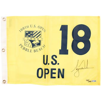 Tiger Woods Autographed U.S. Open Pebble Beach Pin Flag #180/500 (Upper Deck)