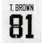 Tim Brown Oakland Raiders Autographed Football Jersey