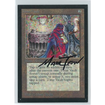 Magic the Gathering Beta Artist Proof Time Vault - SIGNED BY MARK TEDIN