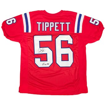 Andre Tippett Autographed New England Patriots Jersey w/"HOF 08" Inscription (Leaf Auth)